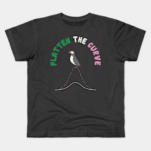 Flatten The Curve || Puffin || Newfoundland and Labrador Kids T-Shirt